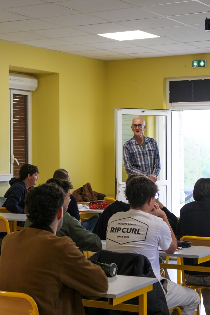 Le producteur de piment d'Espelette est intervenu auprès des étudiants du BTS NDRC.
