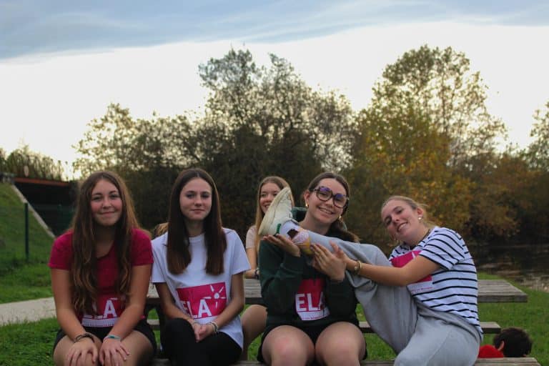 Les élèves prêtes pour la course ELA.