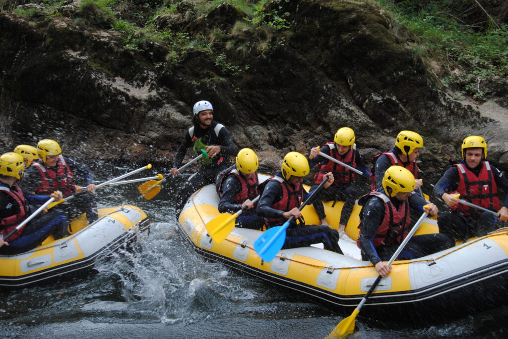Les étudiants de BTS NDRC étaient au rafting à Bidarray.